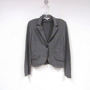 CAbi Faux Leather Collar Blazer Size 6 EUC